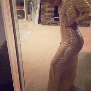 Gold rose dress size small